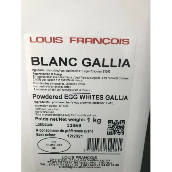 Vente flash 😍 Blanc d’Oeuf Déshydraté Gallia 1 kg Louis François 🌟 3